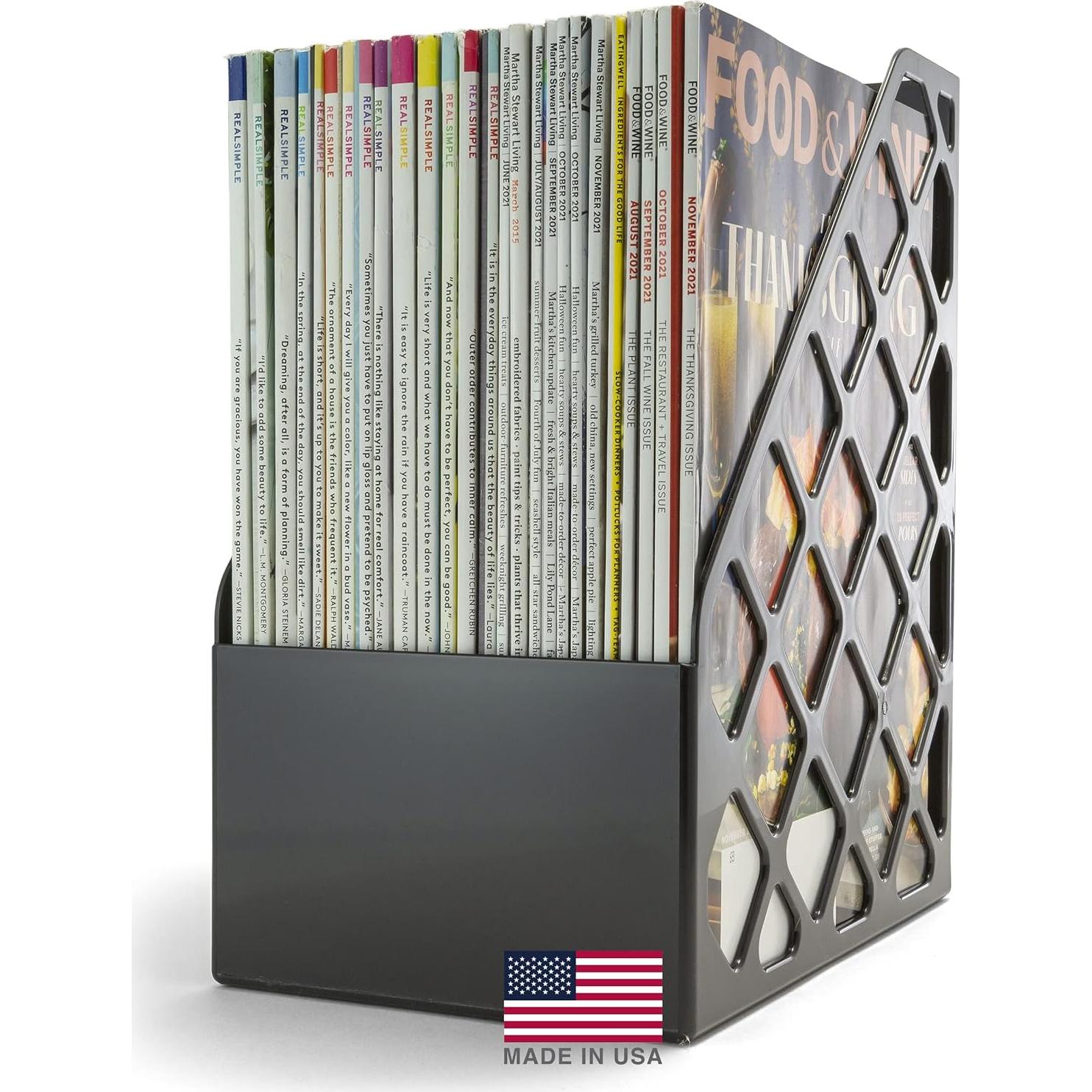 Archivo de Revistas Officemate Negro 6 Unidades 30.5x38.1x12.7 cm