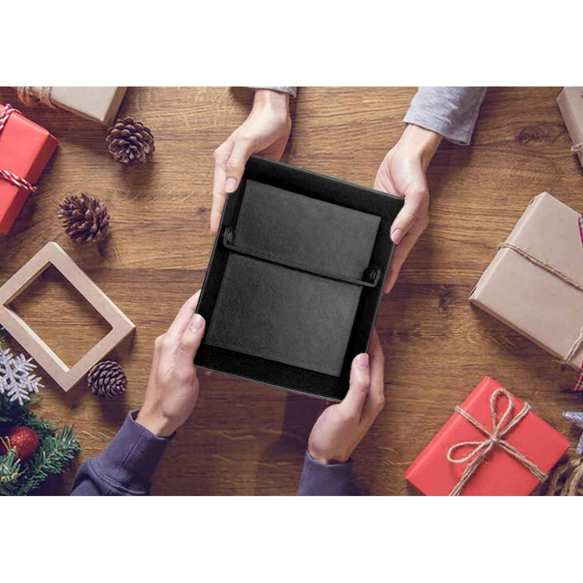 Bandeja de Cuero Vegano LUCKYCOIN Organizador EDC 5.5x20x25cm