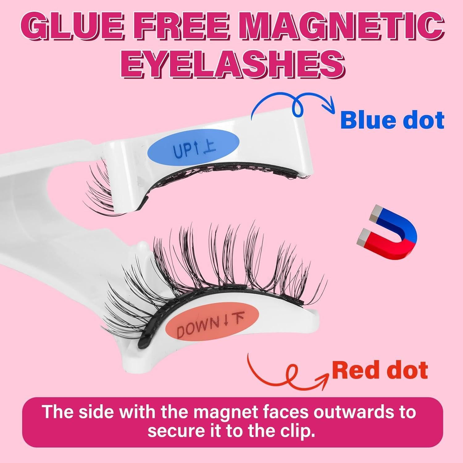 Pestañas Magnéticas Reutilizables PRO LASHBEAUTY 1 Par Encanto