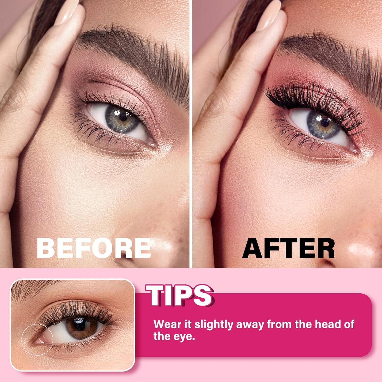 Pestañas Magnéticas Reutilizables PRO LASHBEAUTY 1 Par Encanto