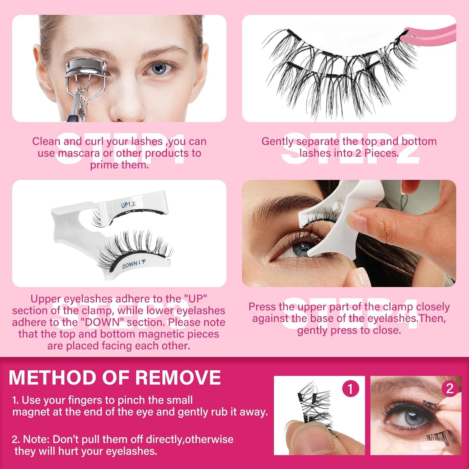 Pestañas Magnéticas Reutilizables PRO LASHBEAUTY 1 Par Encanto