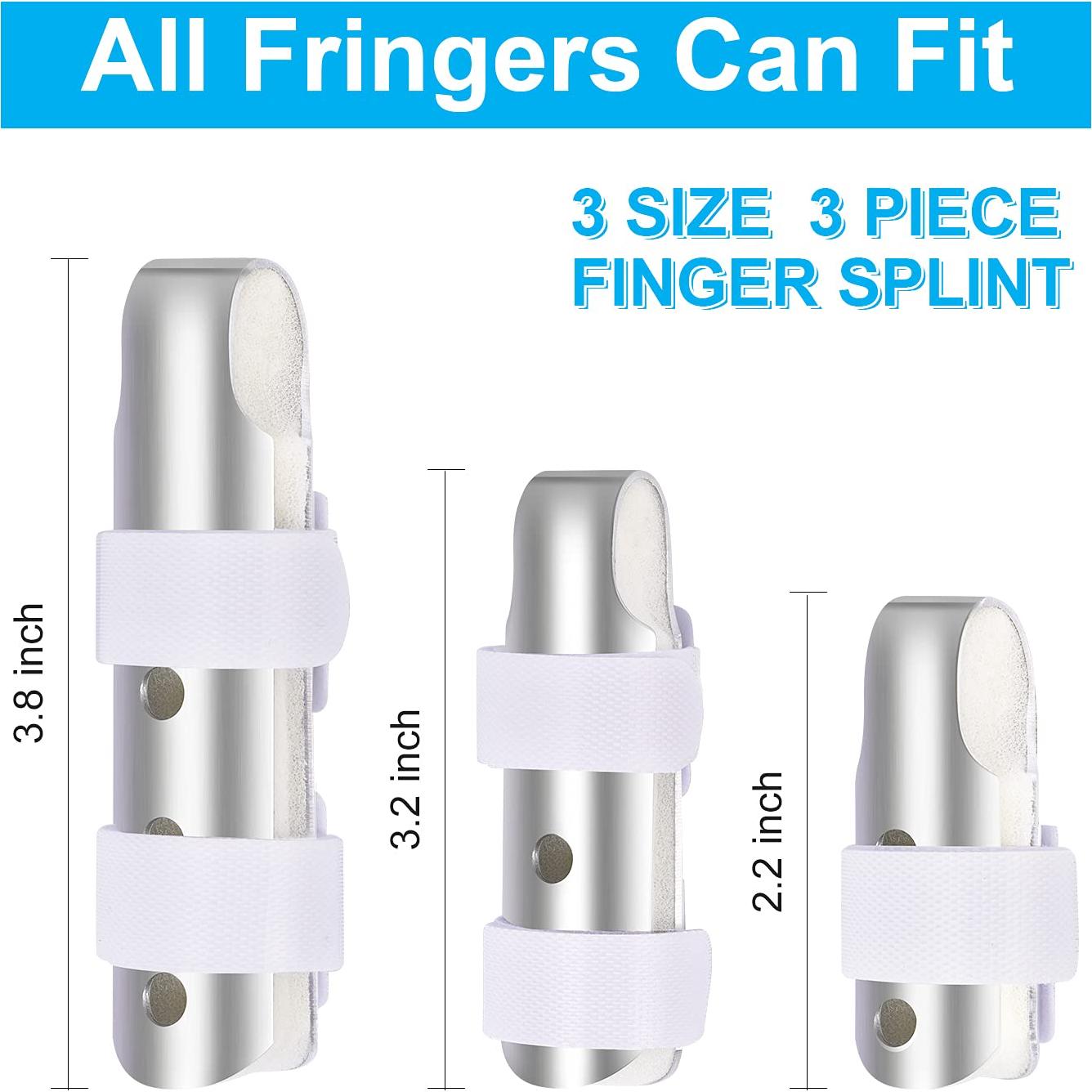 Férulas para Dedos Sopito 3PCS Ajustables Aluminio Transpirables