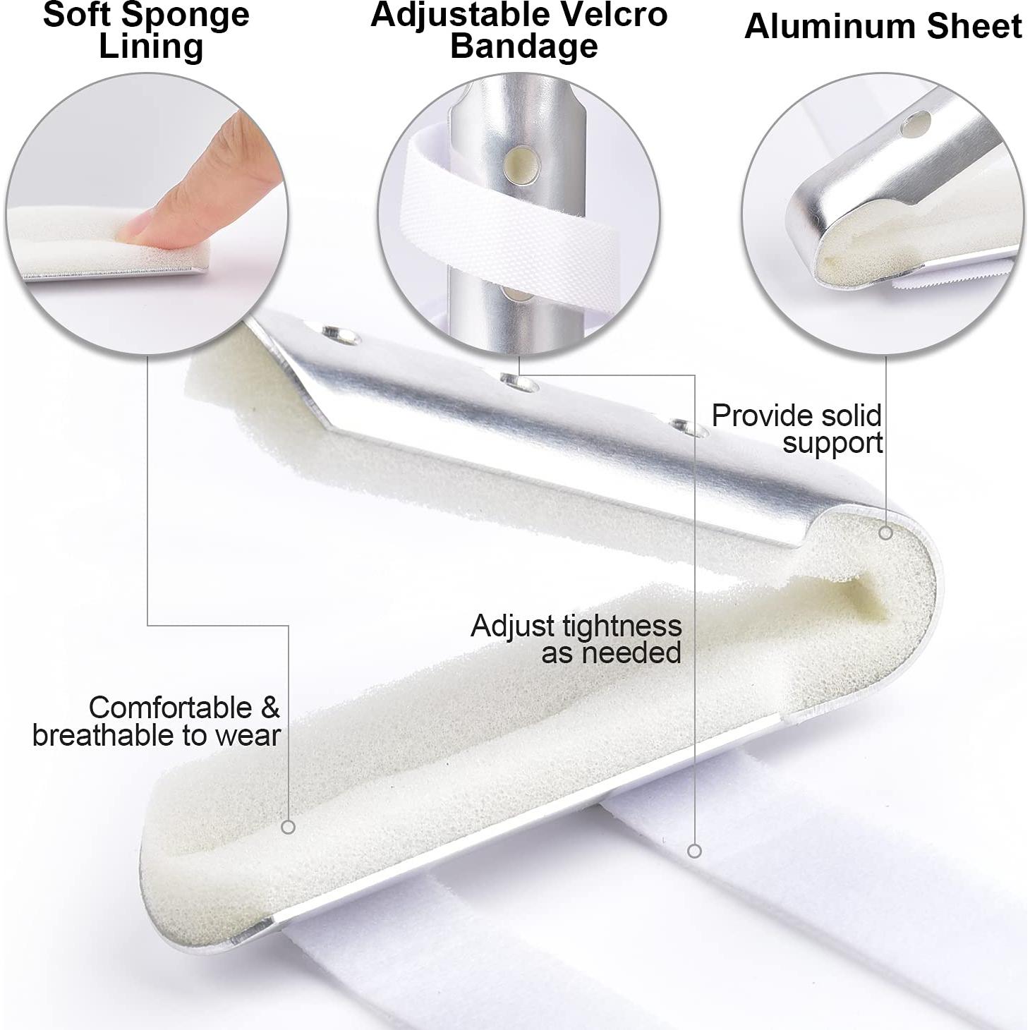 Férulas para Dedos Sopito 3PCS Ajustables Aluminio Transpirables