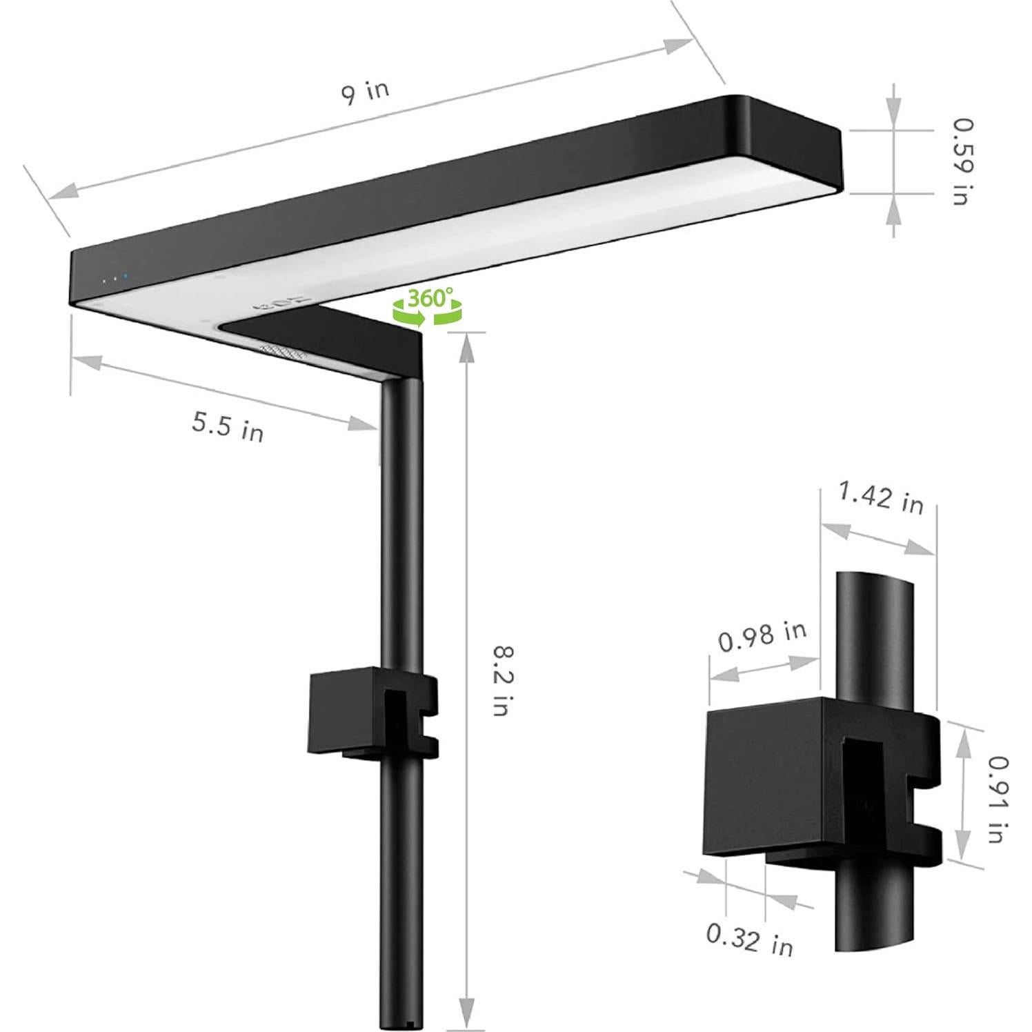 Luz LED ONF Flat Nano+ para Acuario 22.86 cm Control APP