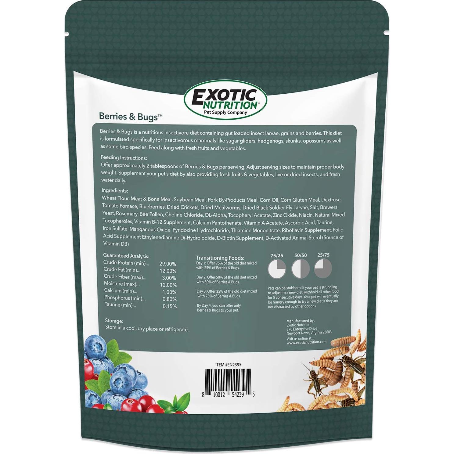 Comida Natural para Insectívoros Exotic Nutrition 0.68 kg