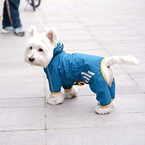 Impermeable para Perros Mabawa Azul XS con Capucha y Reflectante