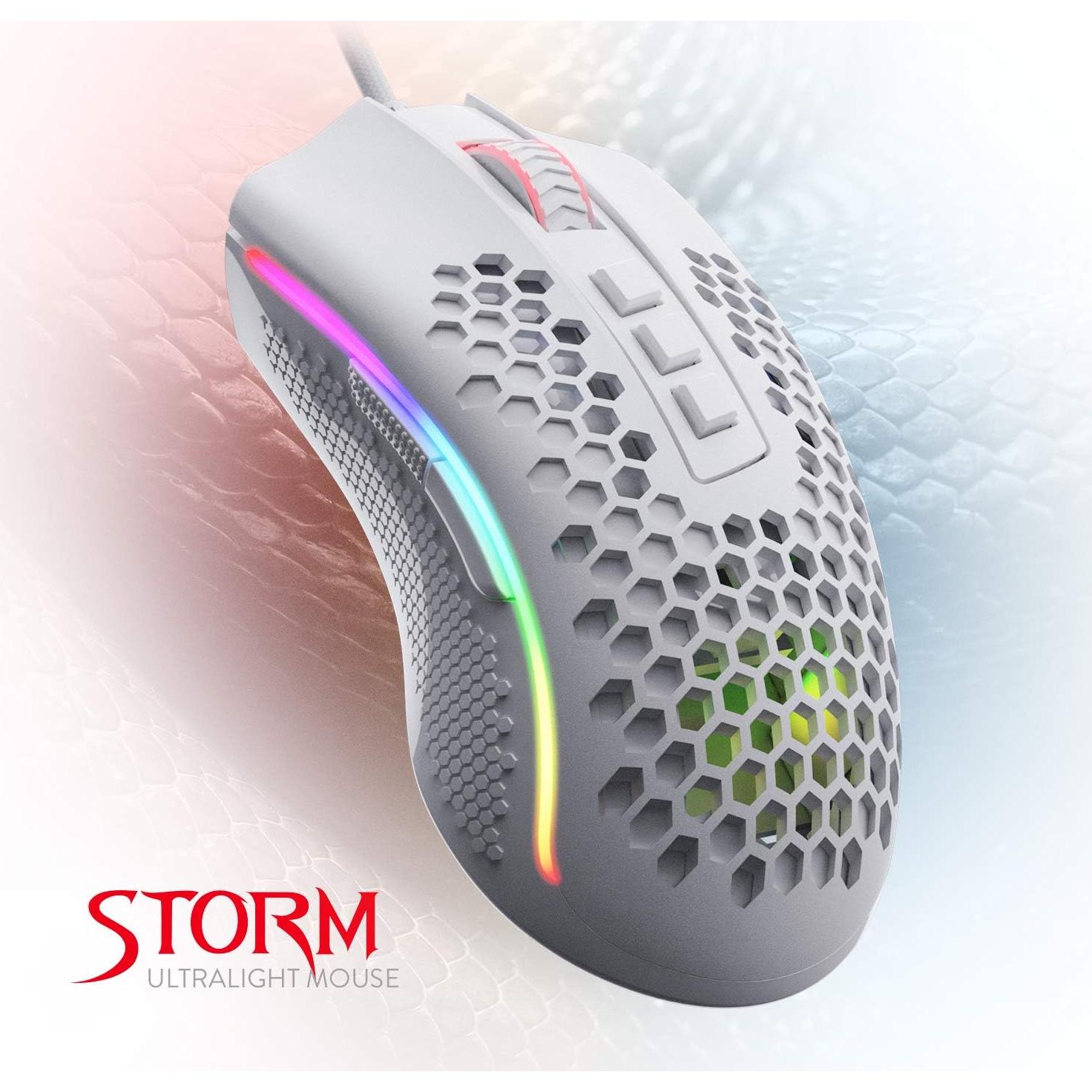 Redragon M808 Storm Ratón Gaming RGB Ultraligero 85g