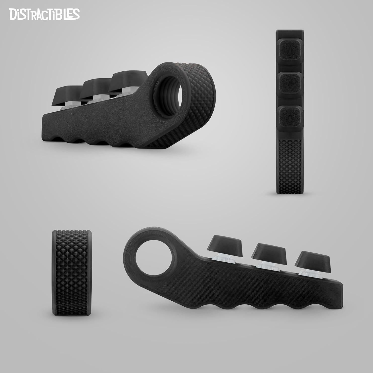 Spinner Antiestrés 3-en-1 Distractibles Negro - Juguete Táctil