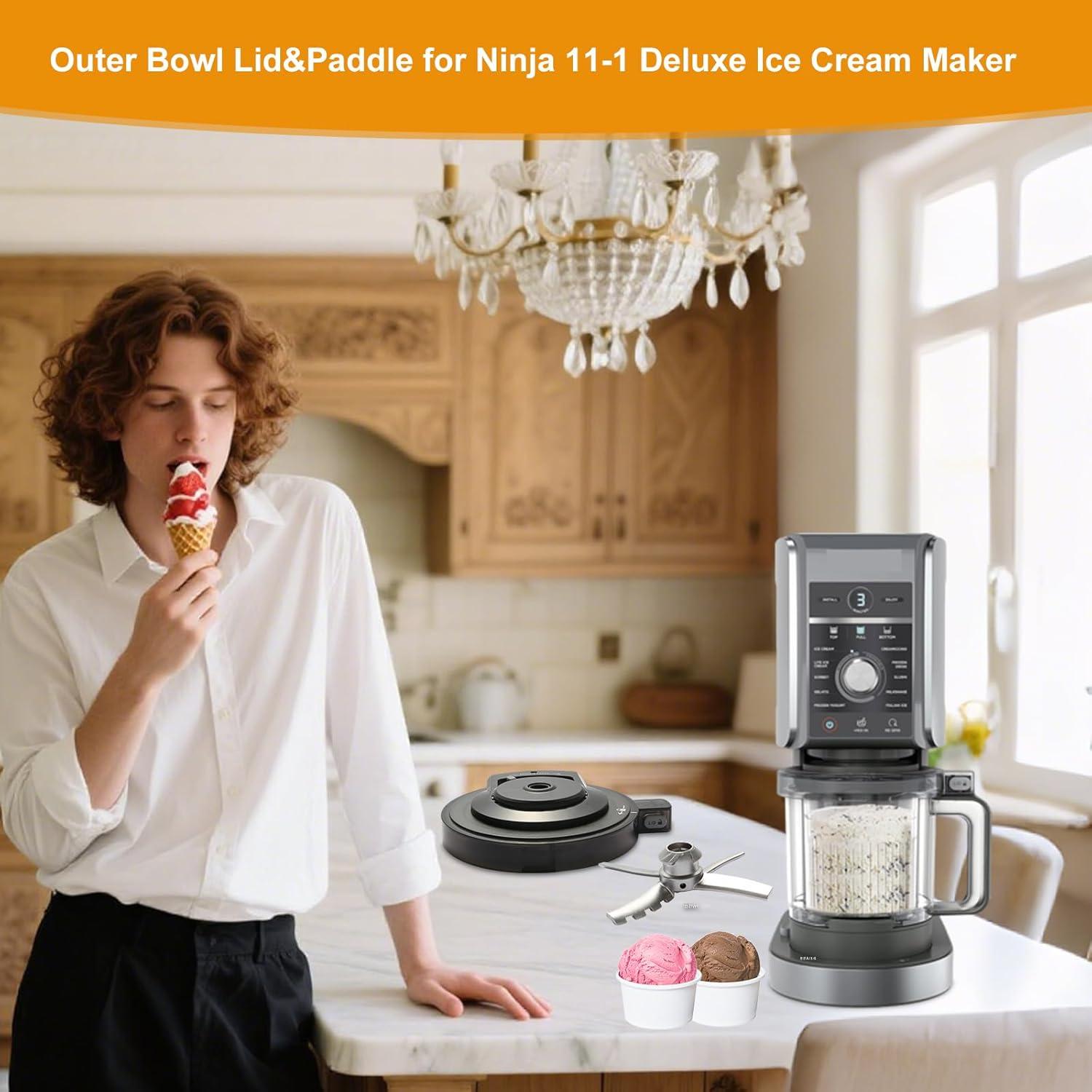 Tapa y Paleta de Tazón Exterior Ninja NC500 - Reemplazo Durable