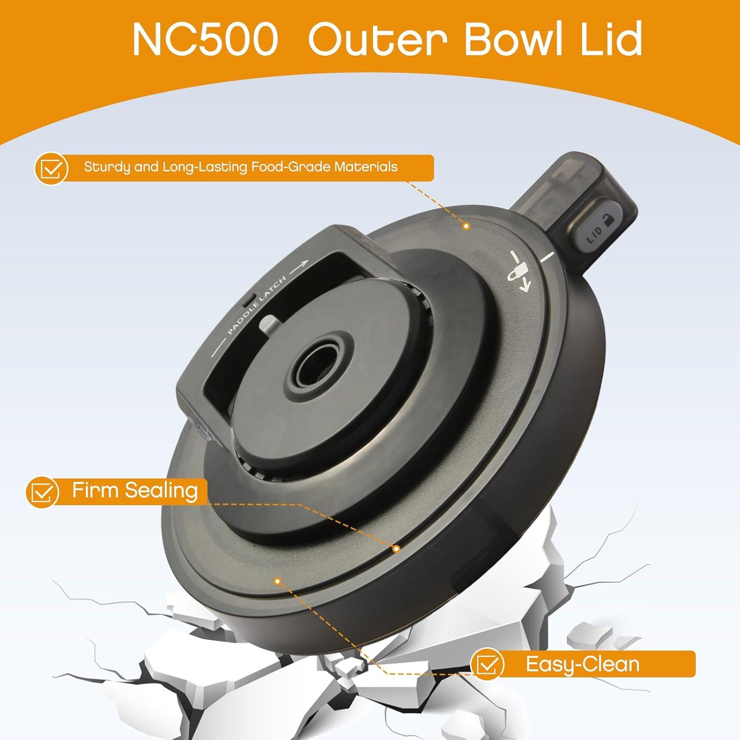 Tapa y Paleta de Tazón Exterior Ninja NC500 - Reemplazo Durable