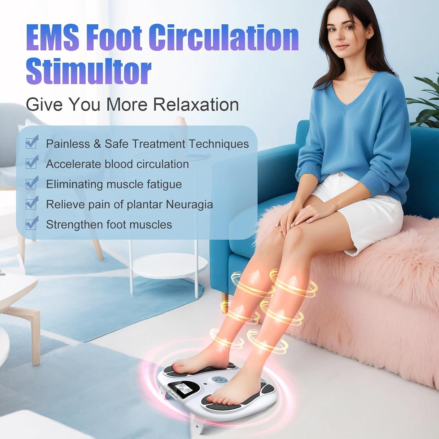 Masajeador de Pies F FIWENE EMS - 10 Modos, 50 Intensidades