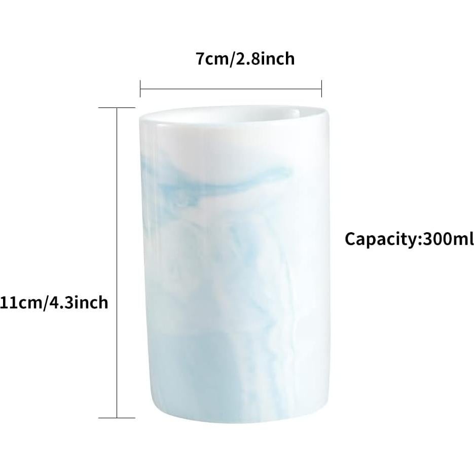 Soporte de Cepillo de Dientes Cerámica WongWongCat 300ml Azul