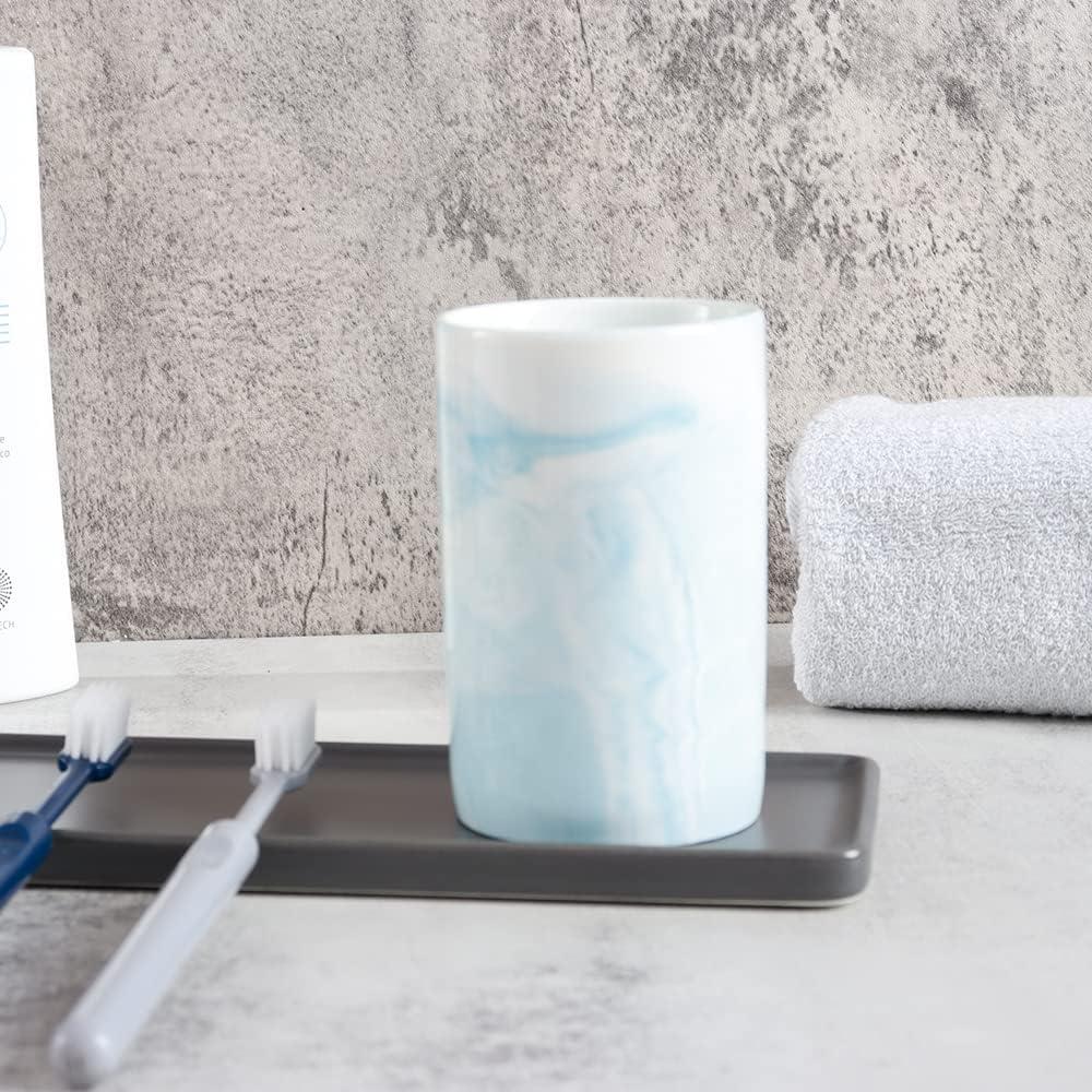 Soporte de Cepillo de Dientes Cerámica WongWongCat 300ml Azul