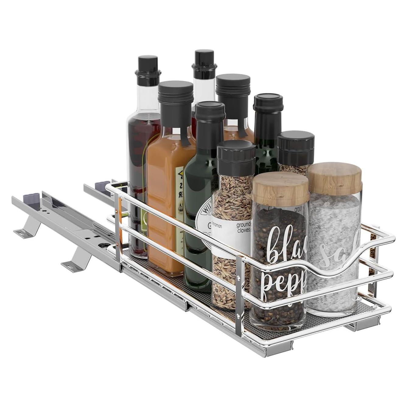 Organizador de Especias Extraíble OCG Cromado 16x26.4 cm