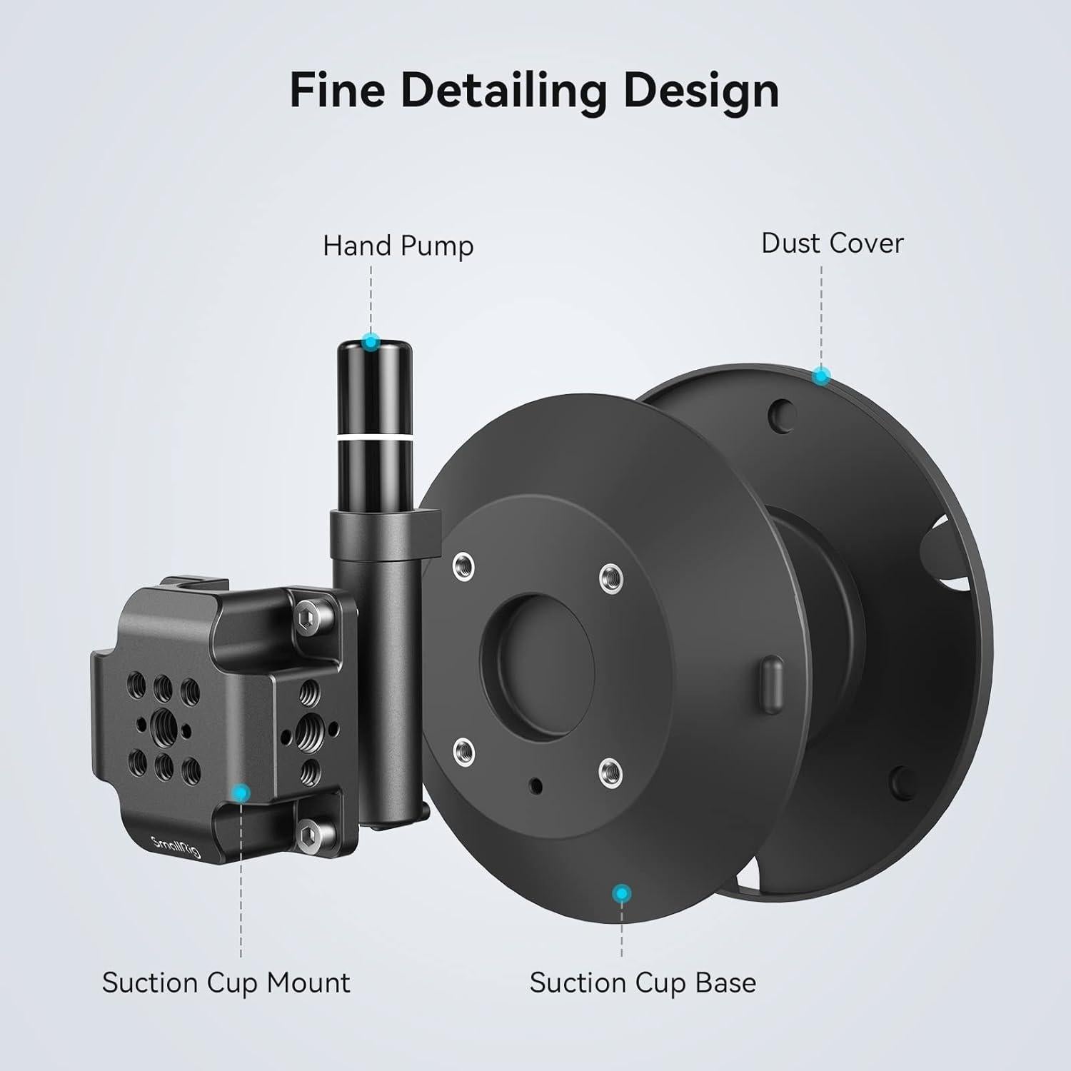 Soporte de cámara con ventosa 15cm SmallRig 4114 - Carga 8kg