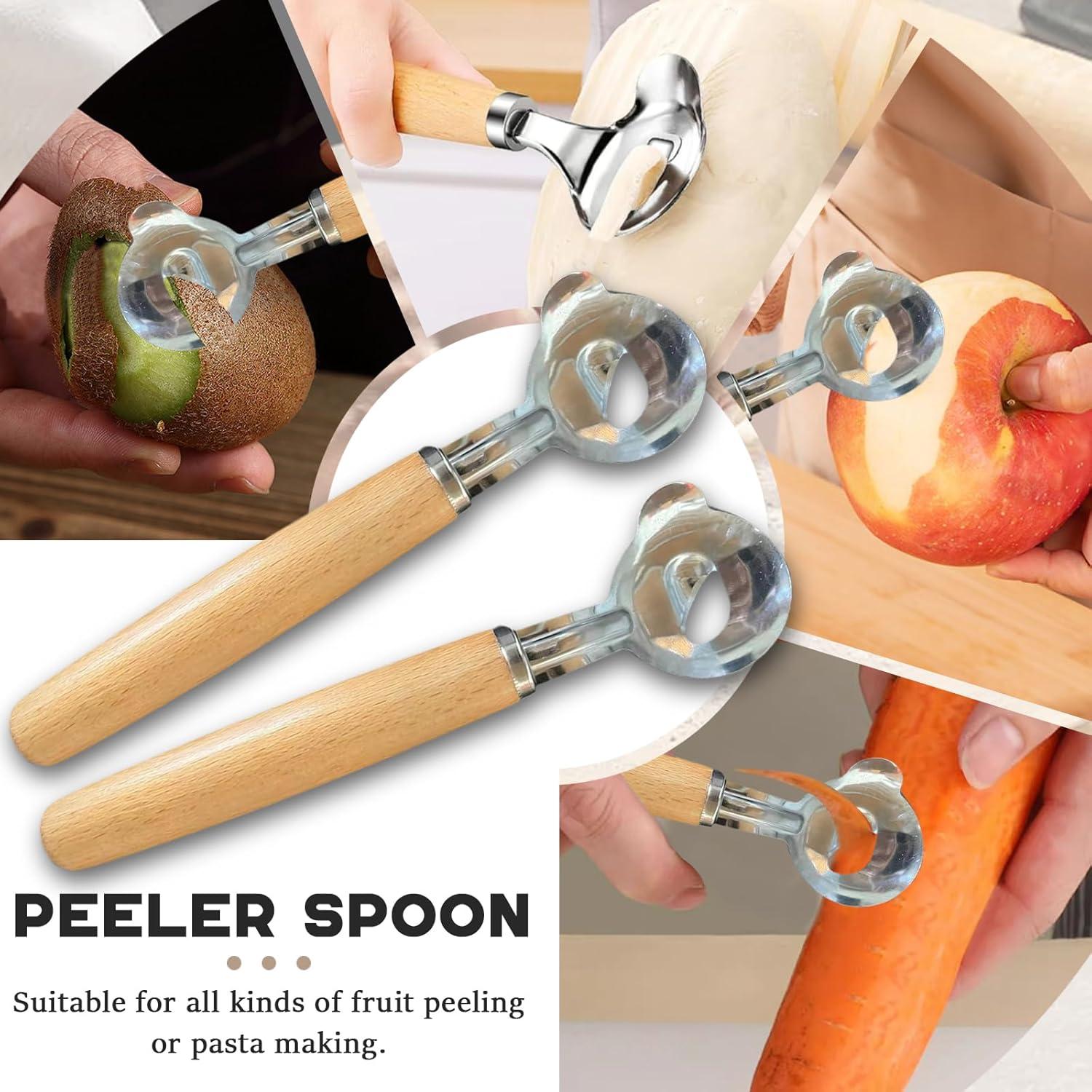 Pelador de Cactus Wshxjzyay con Cuchara de Acero Inoxidable