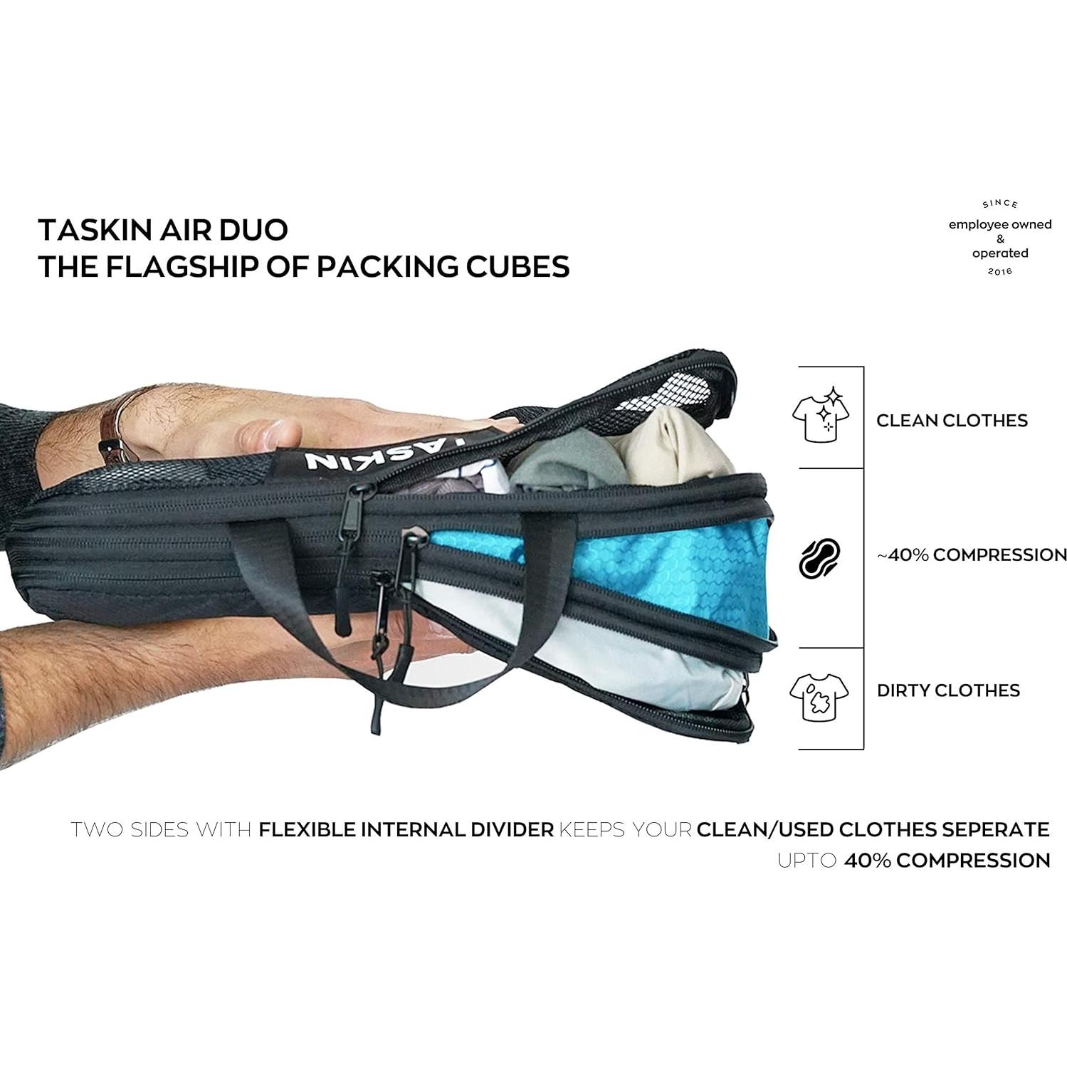 Cubos de Compresión Taskin | Set de 4 | Ropa Limpia y Sucia