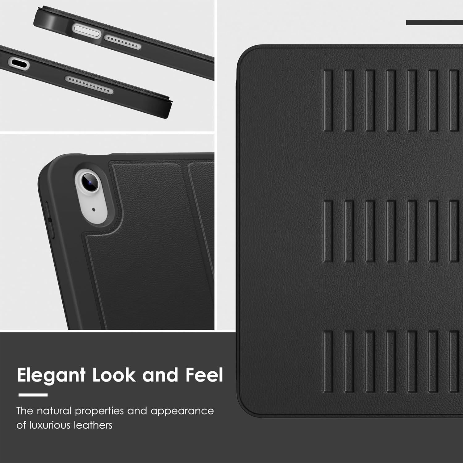 Funda VIKESI para iPad 11" A16 2025 y 10.9" 2022, Negro