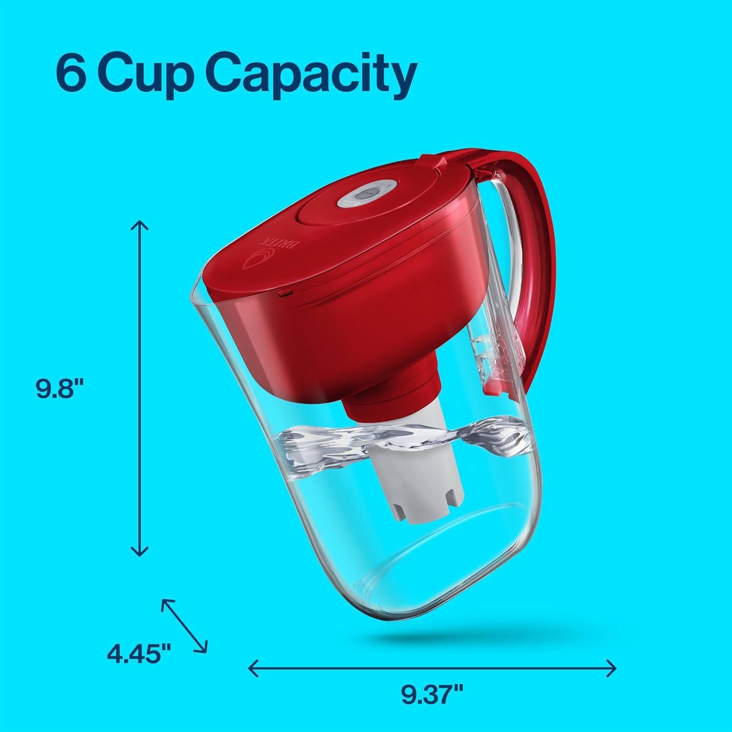 Jarra de Filtro de Agua Brita Metro 6 Tazas Libre de BPA