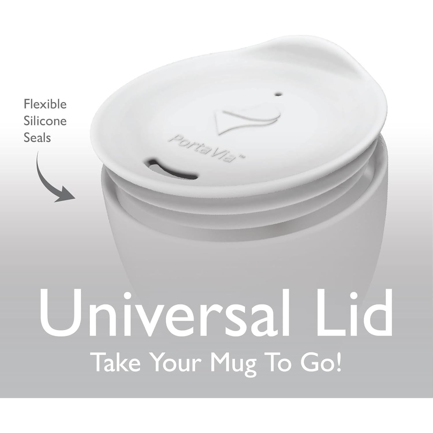 Tapa de Silicona Porta Via para Taza Reutilizable 67-73mm