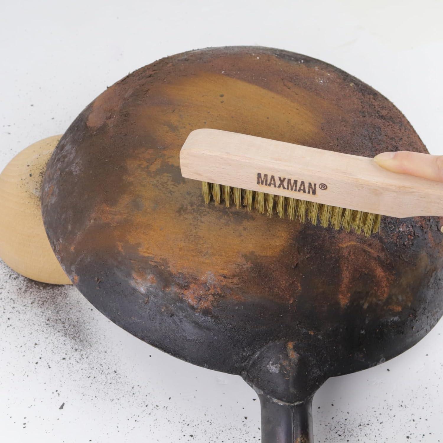 Juego de Cepillos de Alambre de Latón MAXMAN 2Pcs 25.4cm