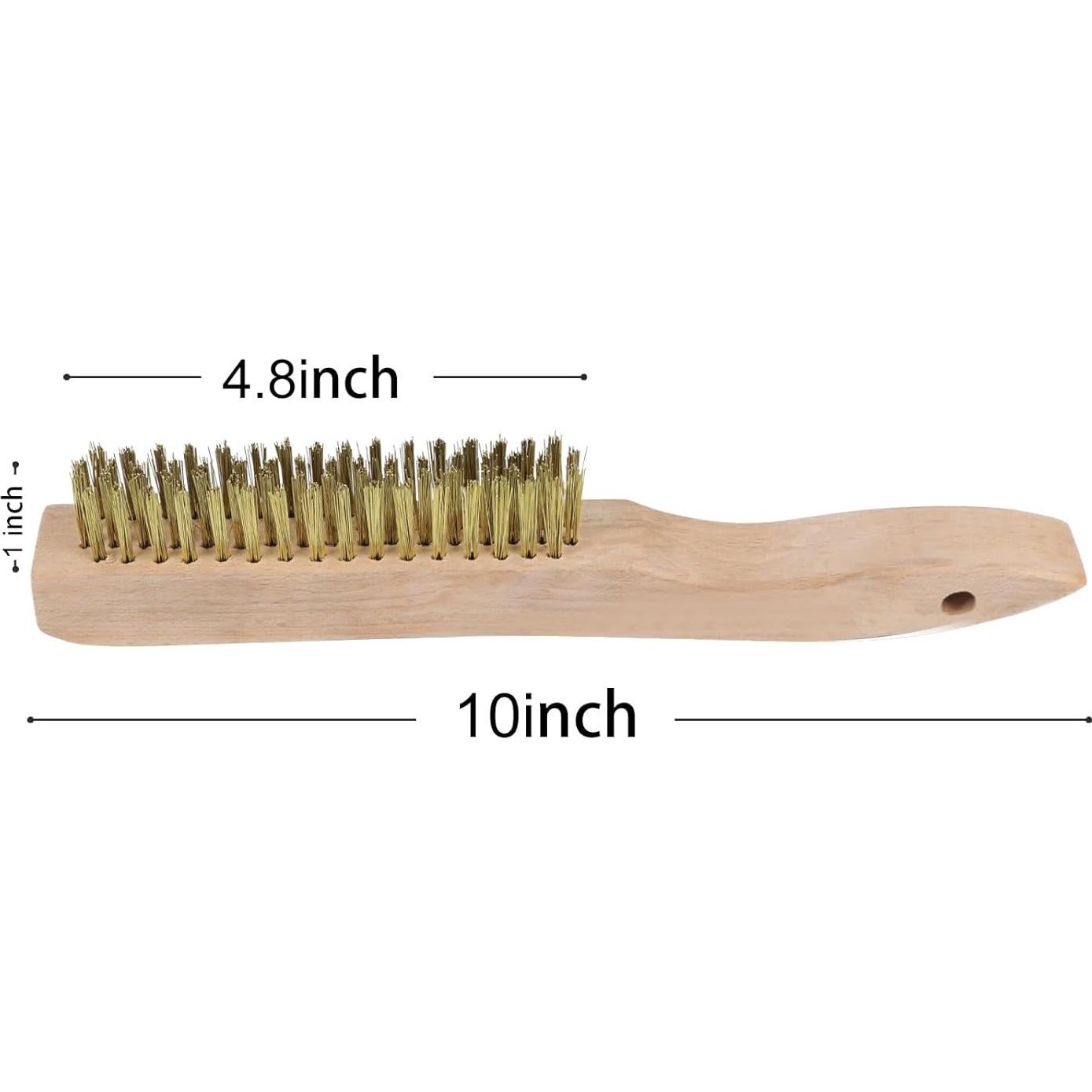 Juego de Cepillos de Alambre de Latón MAXMAN 2Pcs 25.4cm