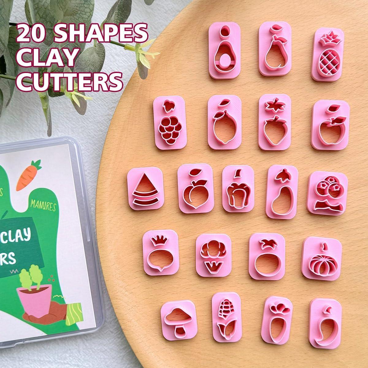 Cortadores de Arcilla de Polímero Keoker 20 Formas para Joyería