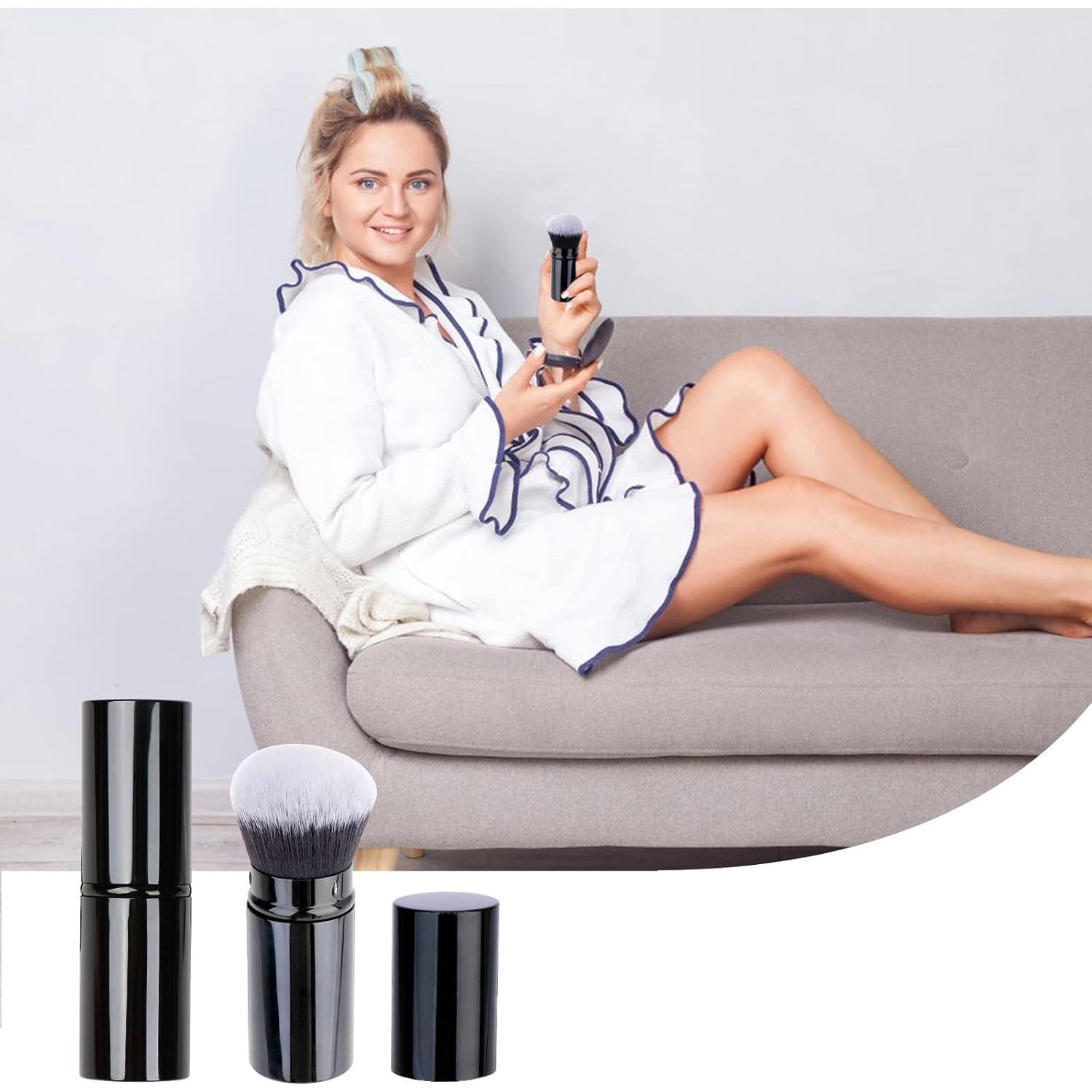 Pincel de Maquillaje Retráctil UNIMEIX para Base y Rubor