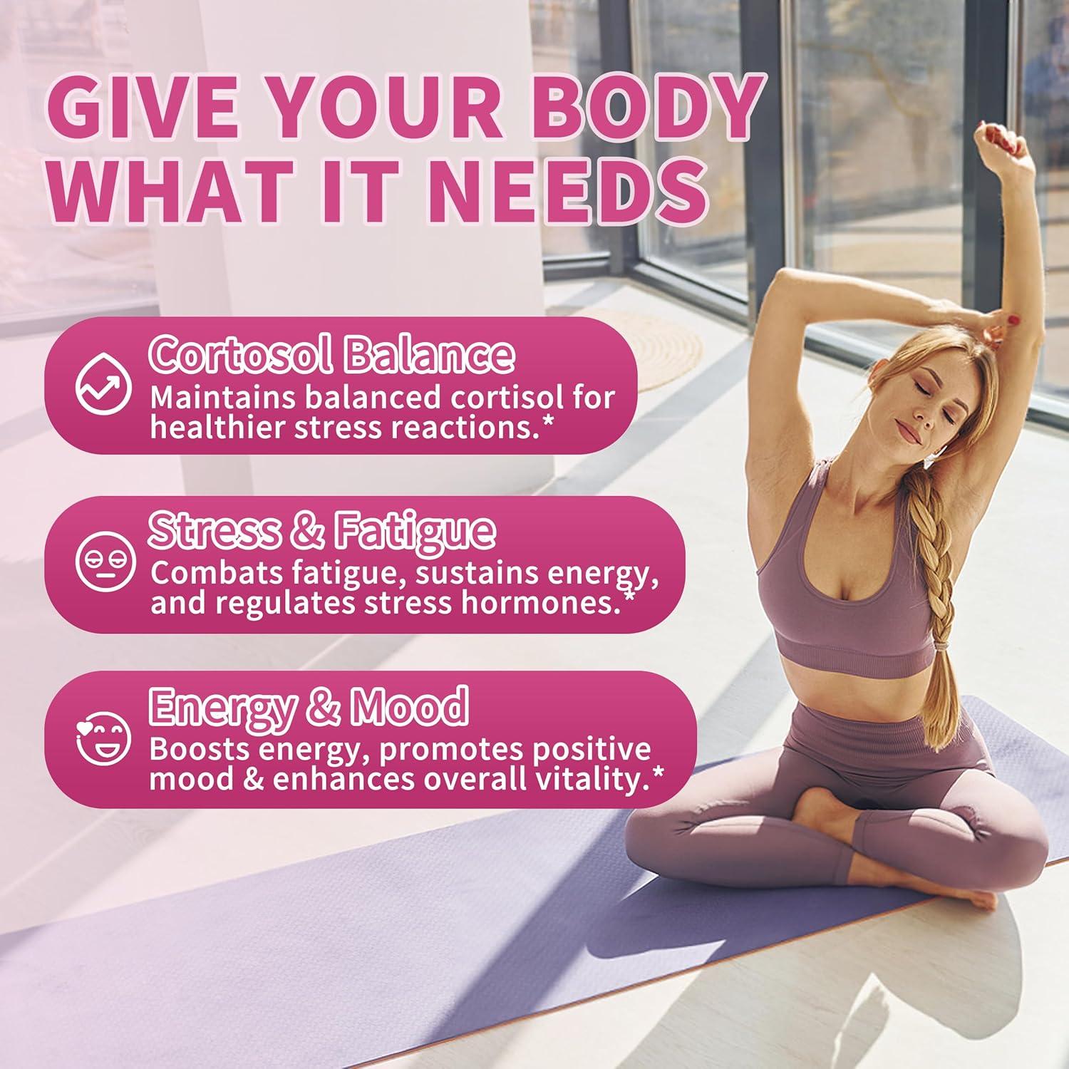 Gomitas de Cortisol Wanish para Mujeres, 60 Unidades Sabor Manzana