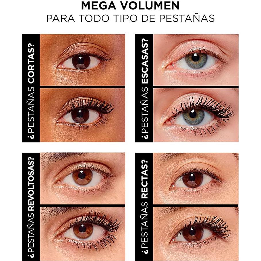 Máscara Mega Volumen Air Volume L'Oreal Paris 8.8 ml Negra