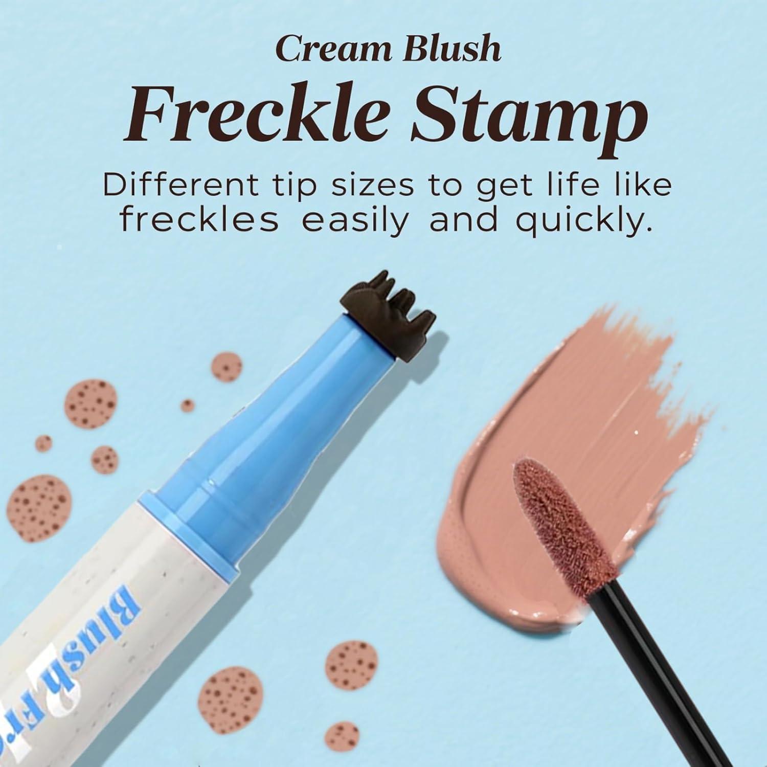 Bolígrafo 2 en 1 Rubor y Sello de Pecas Firstfly - Naranja Coral