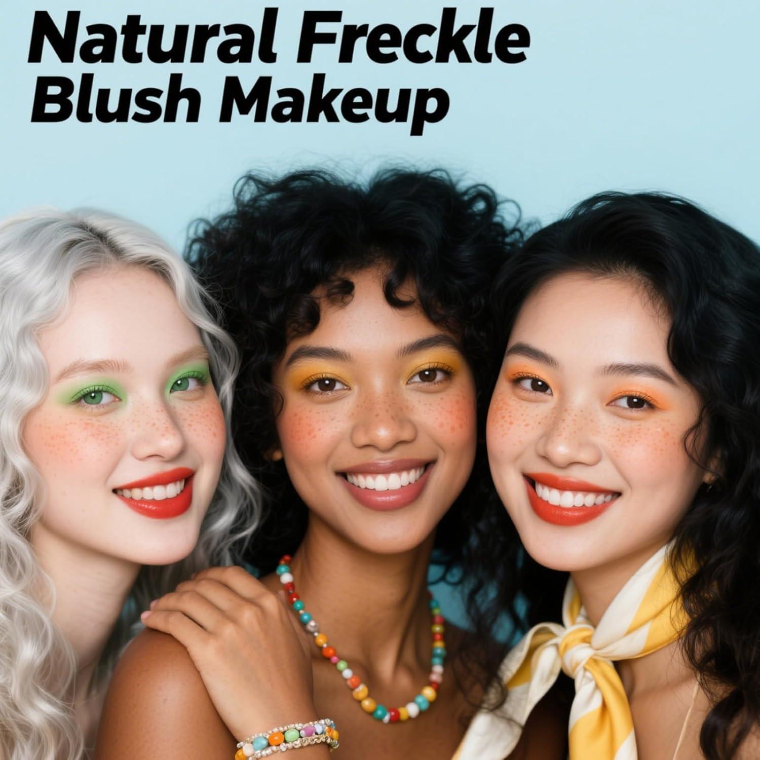 Bolígrafo 2 en 1 Rubor y Sello de Pecas Firstfly - Naranja Coral