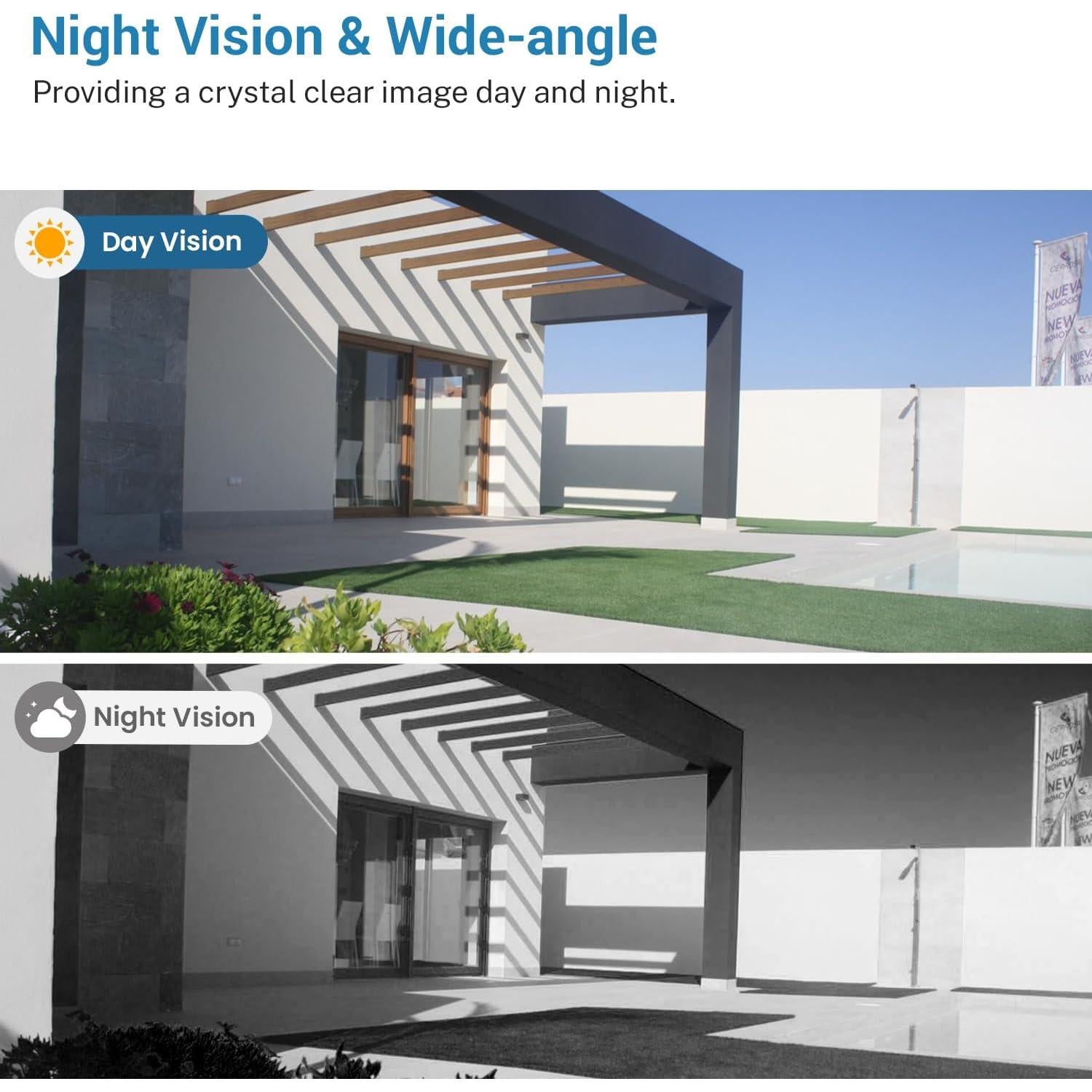 Timbre de Video Inalámbrico MeshSear P80 con Visión Nocturna
