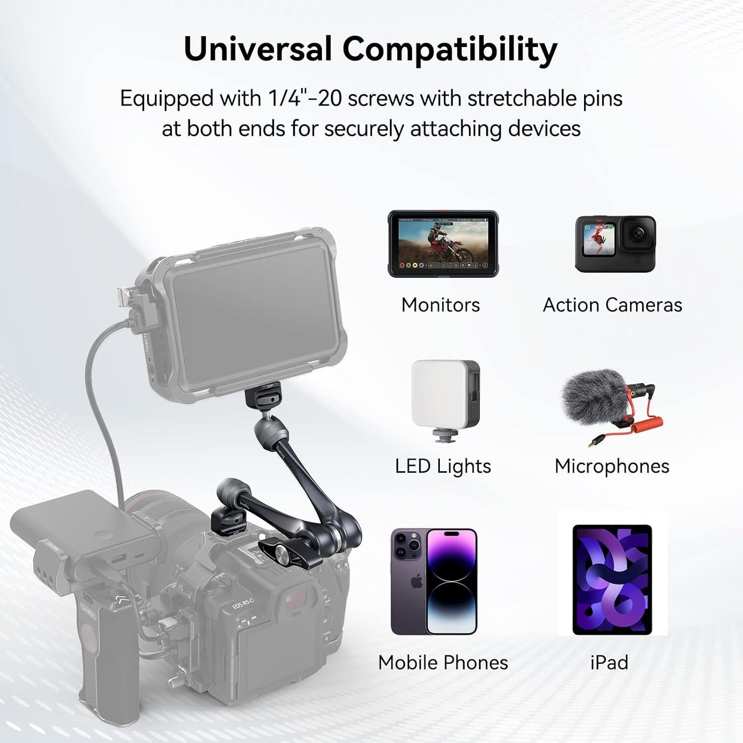 Brazo Mágico Rosette SMALLRIG 3959 28cm 3kg para Cámaras