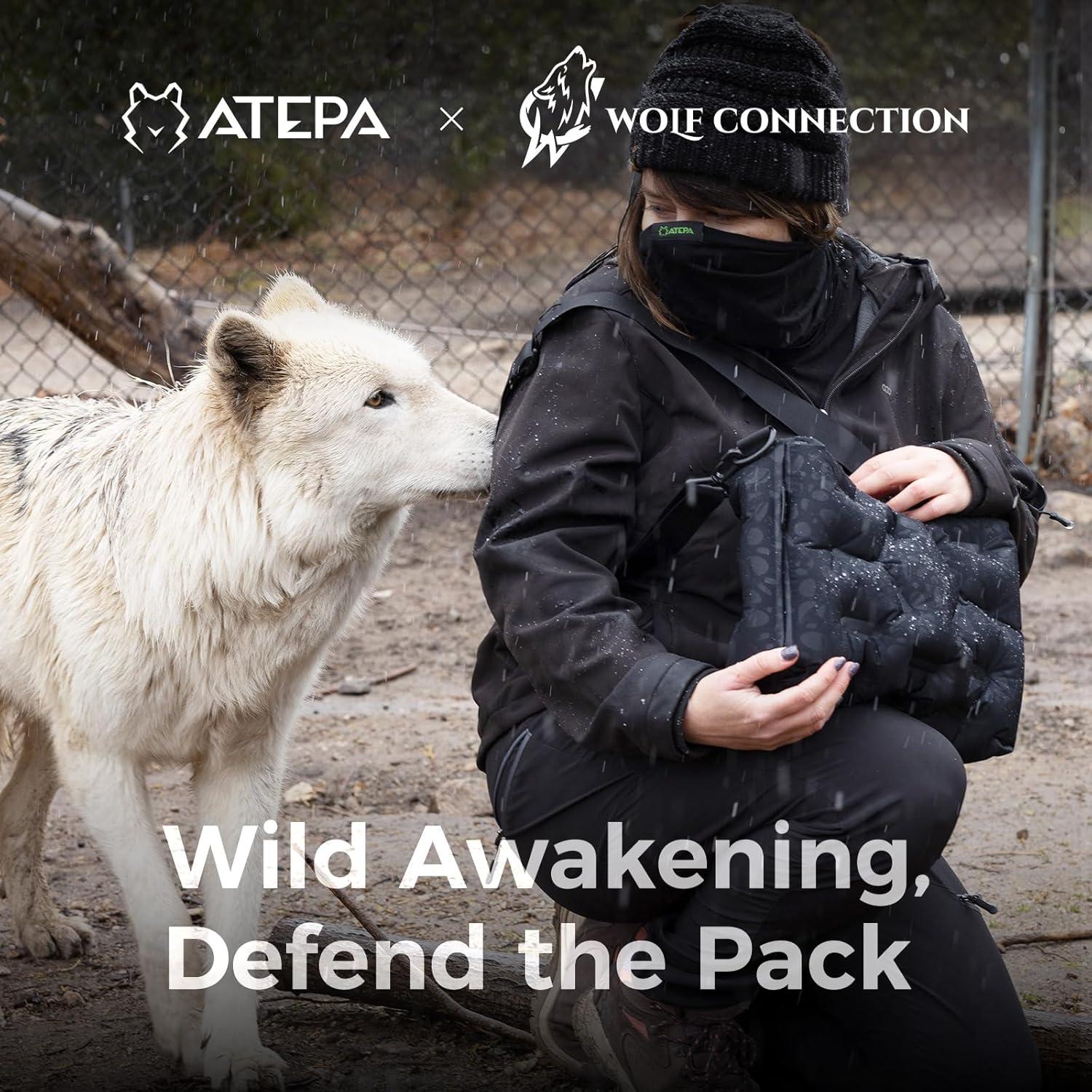 Cojín de Viaje 4 en 1 ATEPA Inflable Portátil Negro