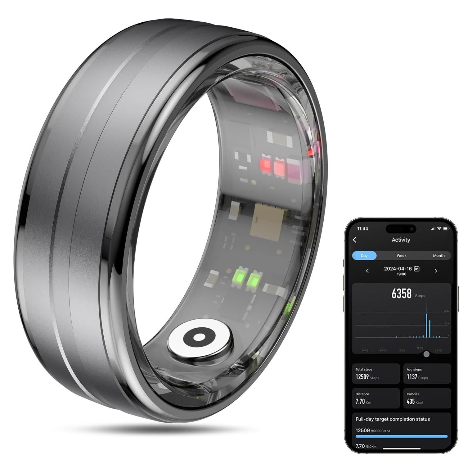 Anillo Inteligente MagLoop R06 para Salud y Fitness - Gris 8