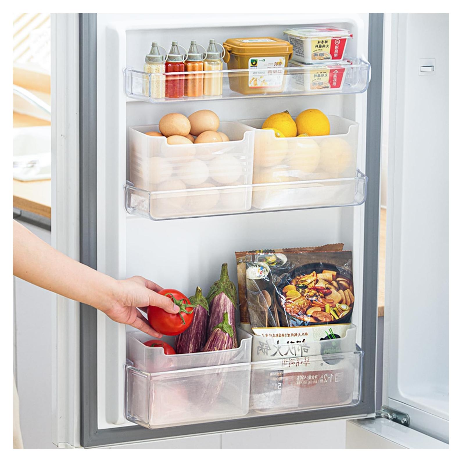 Set de 3 Cajas Organizadoras para Refrigerador Transparente L-3