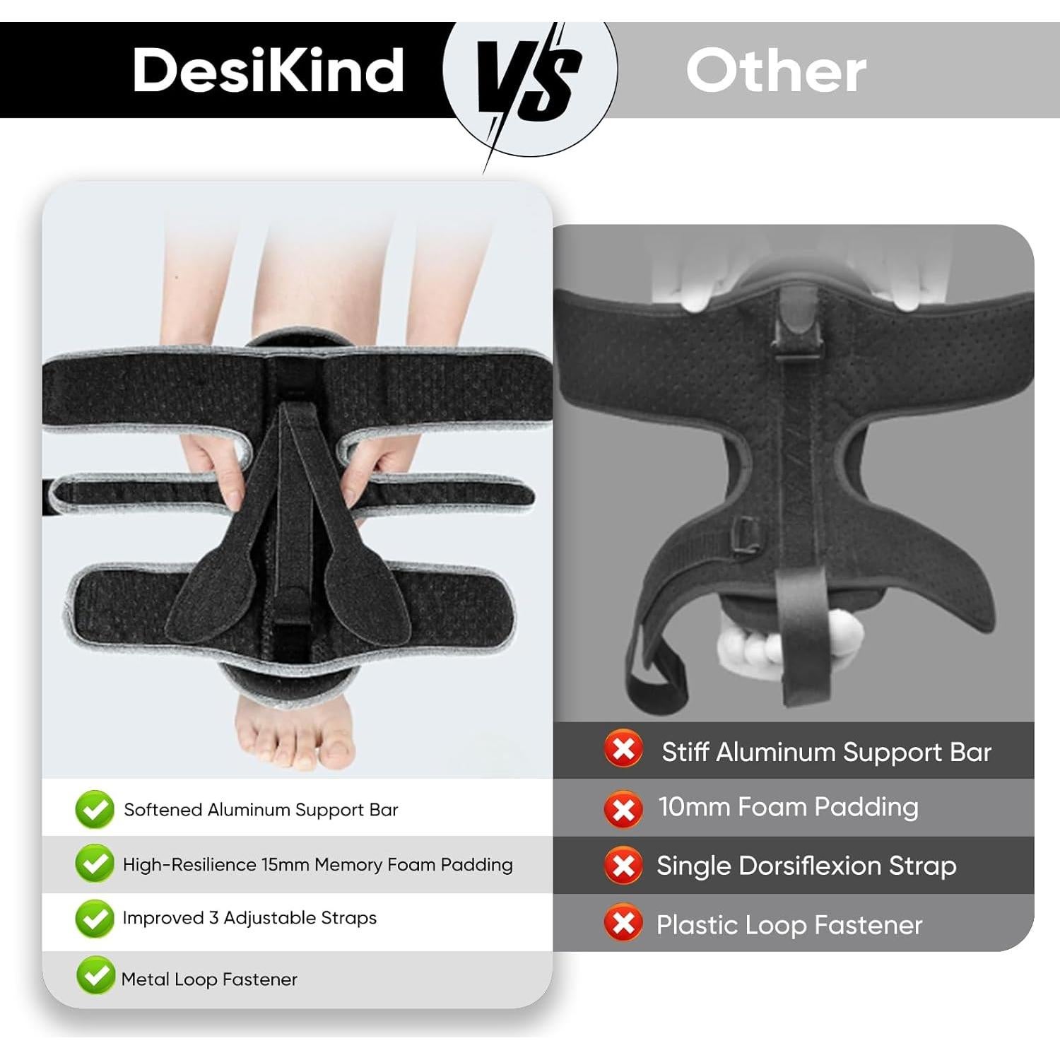 Férula Nocturna para Fascitis Plantar DesiKind - Alivio Dolor Pie