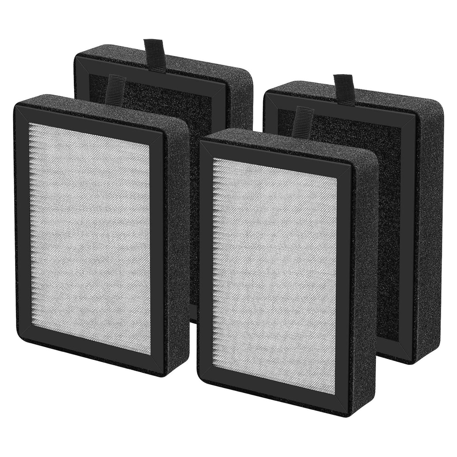 Paquete de 4 filtros H13 True HEPA iSingo para LEVOIT LV-H128
