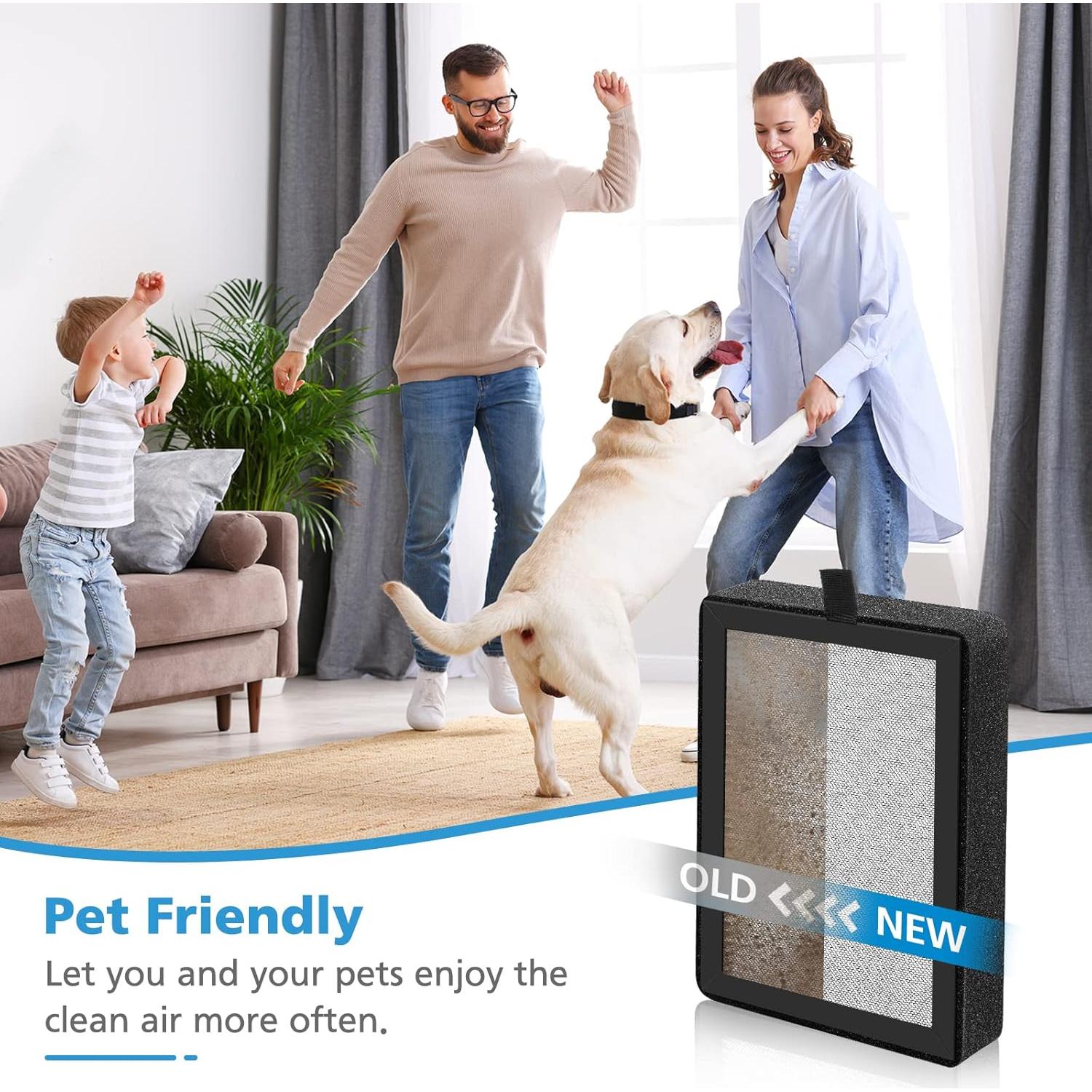 Paquete de 4 filtros H13 True HEPA iSingo para LEVOIT LV-H128