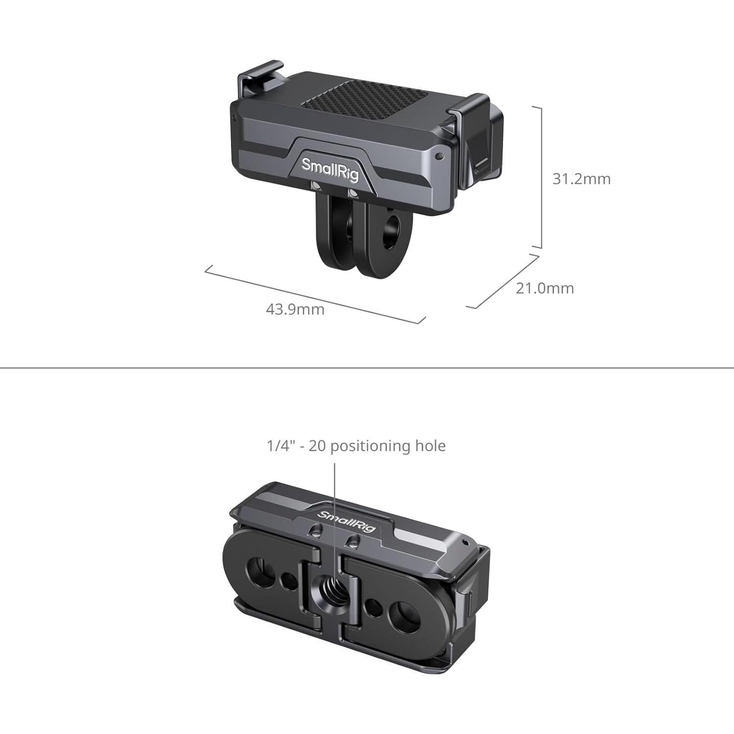 Adaptador Magnético SMALLRIG para DJI Action 5/4/3 - Aluminio