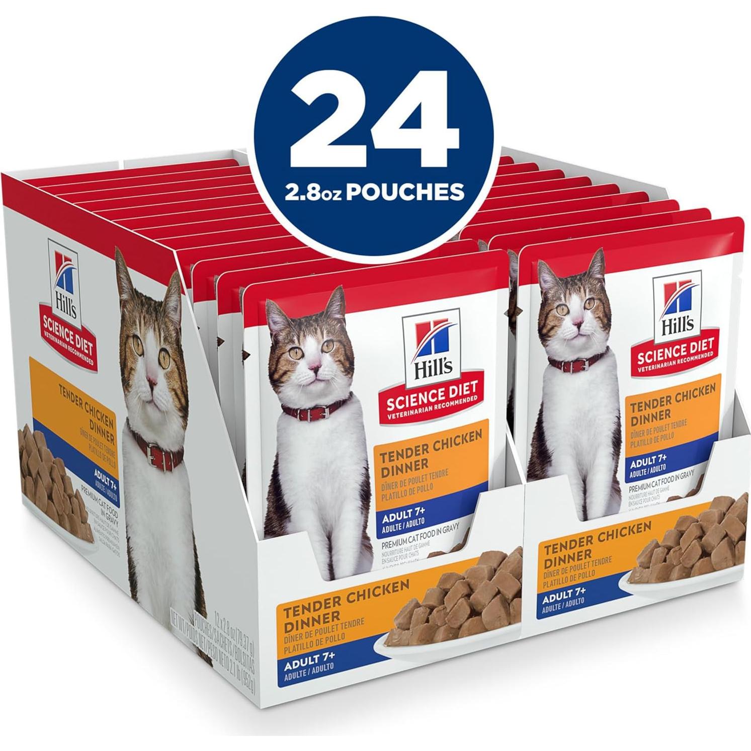 Comida Húmeda para Gatos Adultos Hill's 7+ Estofado de Pollo 79.4g