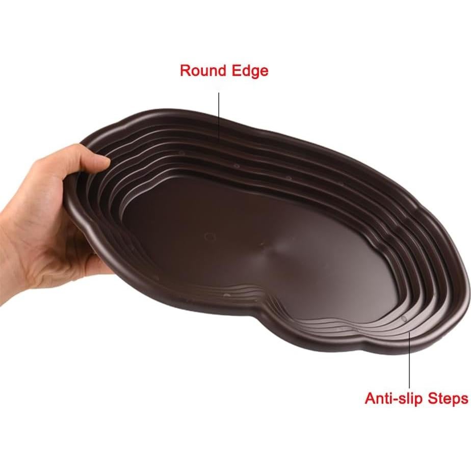 Tazón de Baño para Reptiles Flushbay 39x27cm Negro