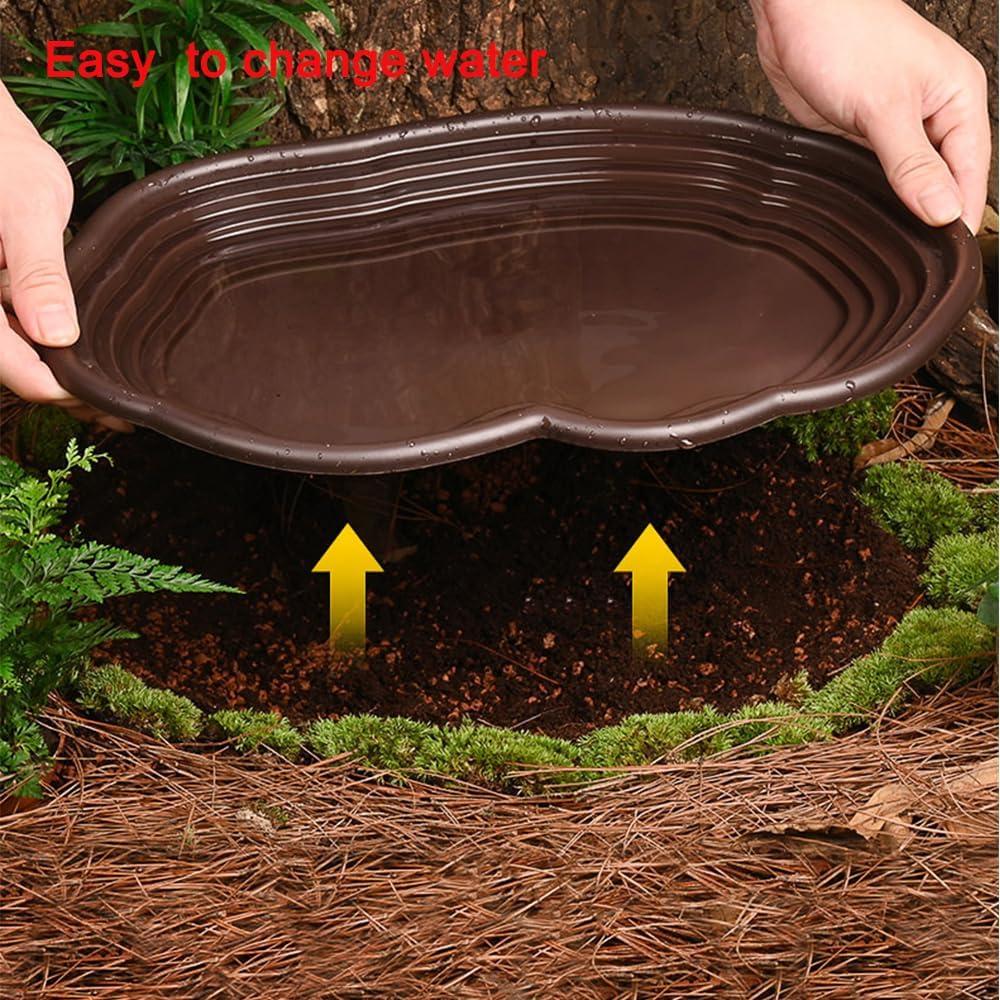 Tazón de Baño para Reptiles Flushbay 39x27cm Negro