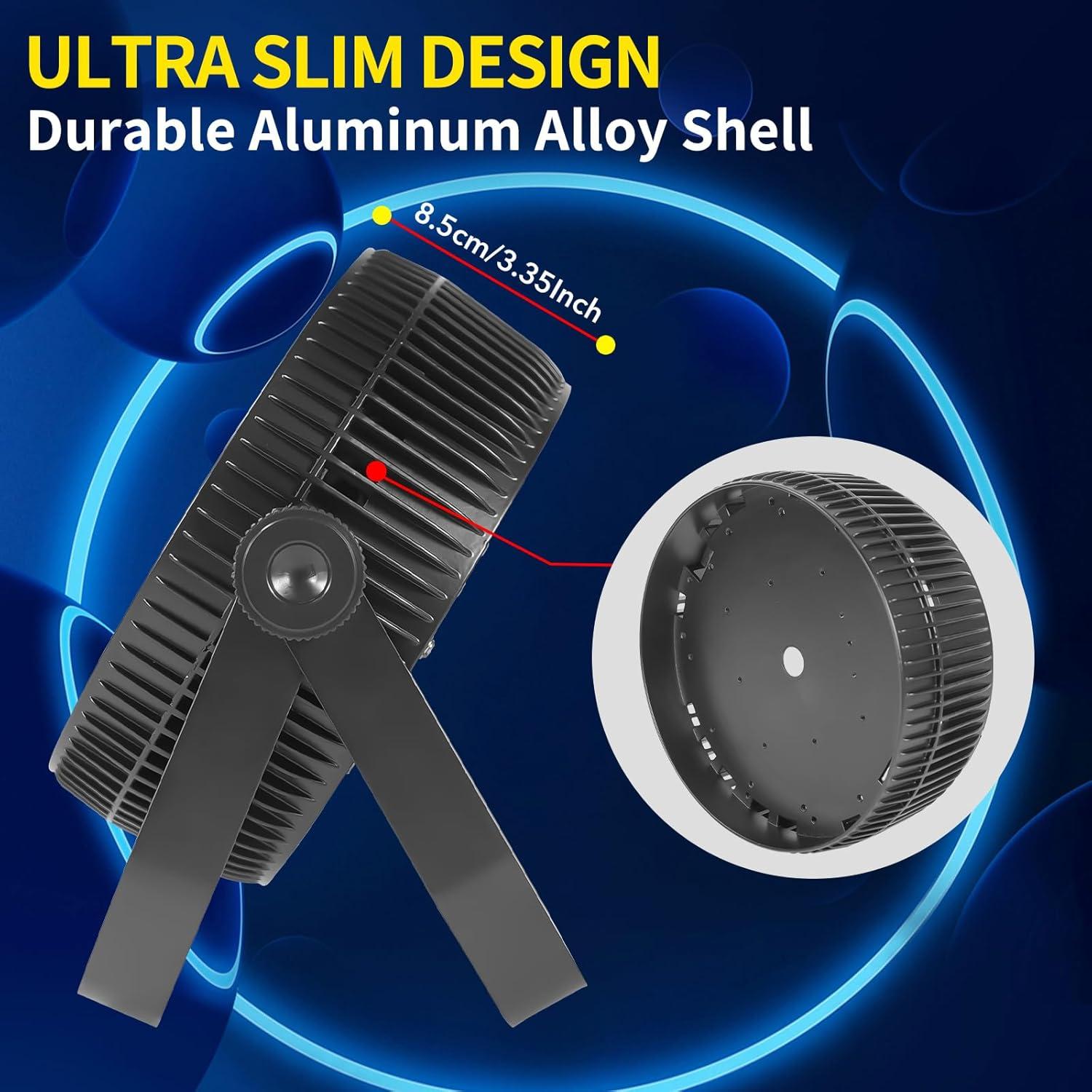 Luz Par LED Bigsnail 18x18W RGBWAUV DMX512 para eventos