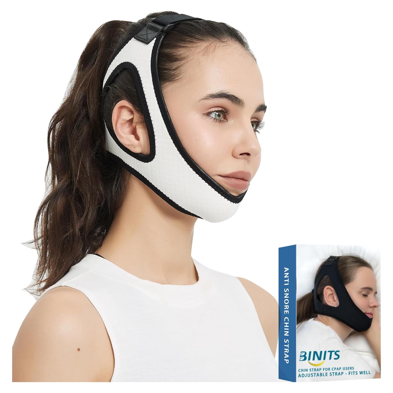 Correa de Barbilla Ajustable BINITS para CPAP - Reduce Ronquidos