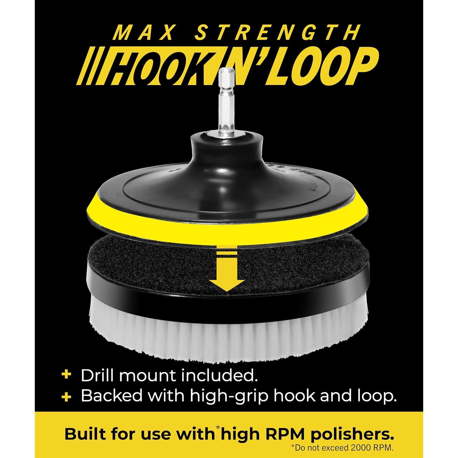 Accesorio de Cepillo de Limpieza VViViD 100mm Duro para Taladro