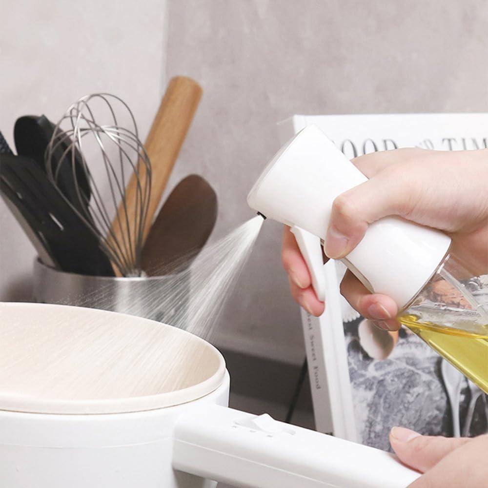 Botella de Spray de Aceite HiKin 300ml Tipo Presión Blanca