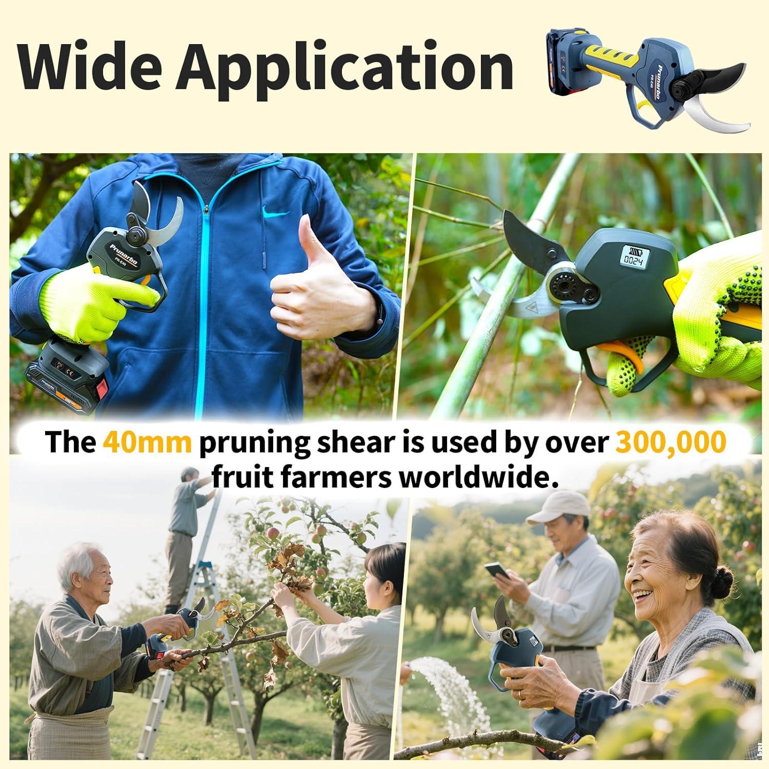 Tijeras de Podar Eléctricas Inalámbricas Prunarbo 40mm 4000mAh