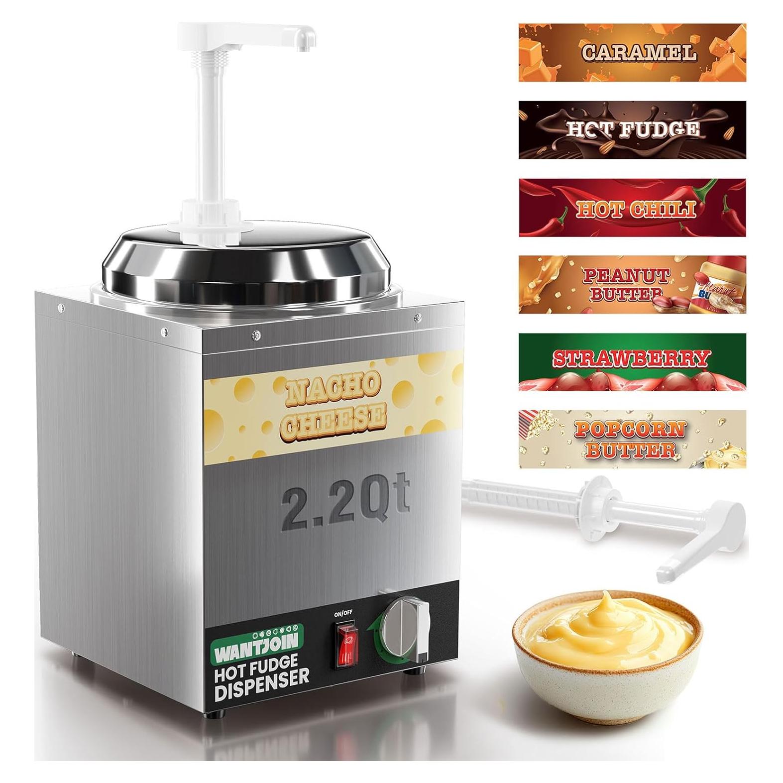 Dispensador de Queso Nacho WantJoin 2.2L Acero Inoxidable